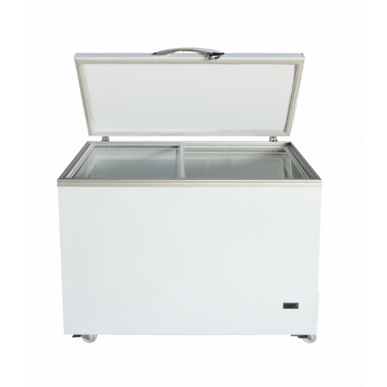 Picture of 14ft Flat Glass Freezer with Fixed Foam Door Inverter Motor