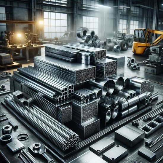 Picture of square steel sections